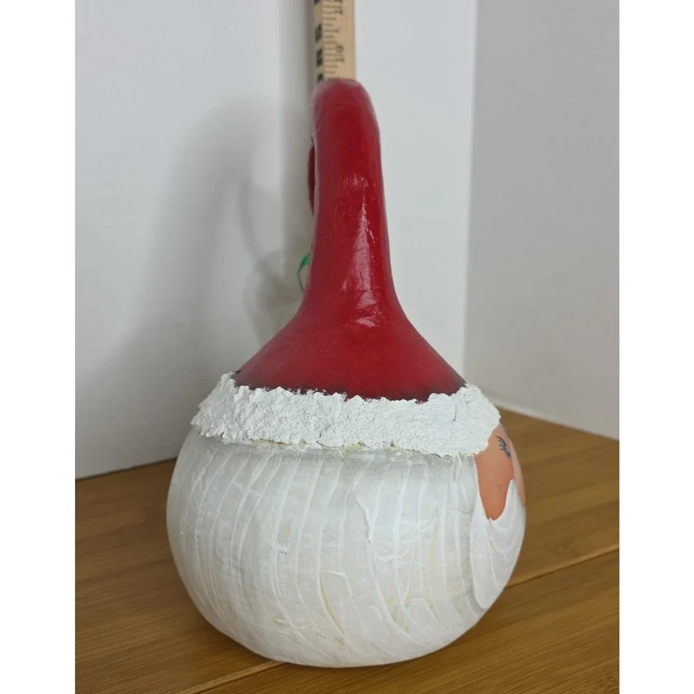 Gourd Shape Santa Claus Hand Painted Folk Art Christmas Paper Mache‎ 10